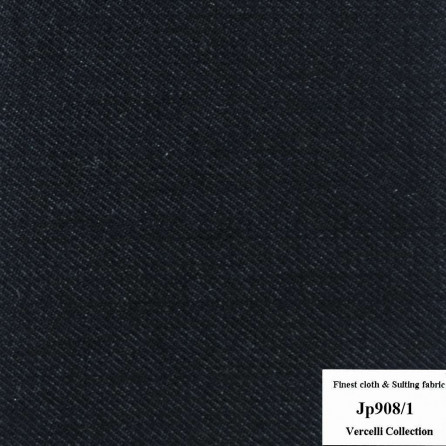 Jp908/1 Vercelli CXM - Vải Suit 95% Wool - Xanh Dương Trơn